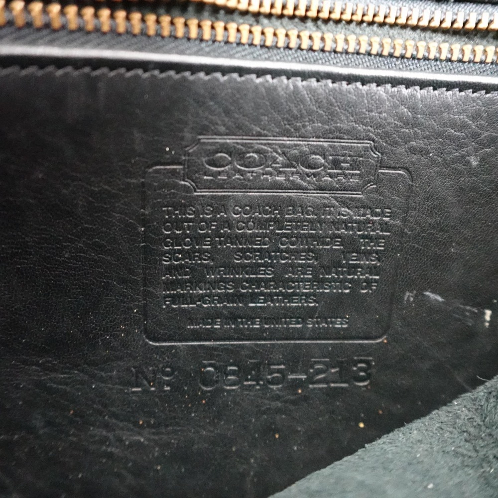 Vintage 1980s Coach Leatherware Leather Crossbody Shoulder Bag Womens Black USA - Picture 8 of 9
